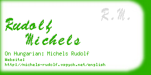 rudolf michels business card